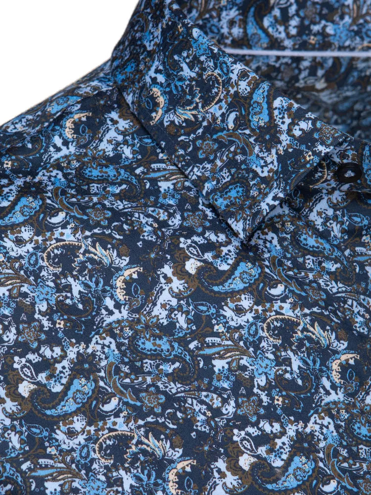 Vyriški mėlyni marškiniai Sabast