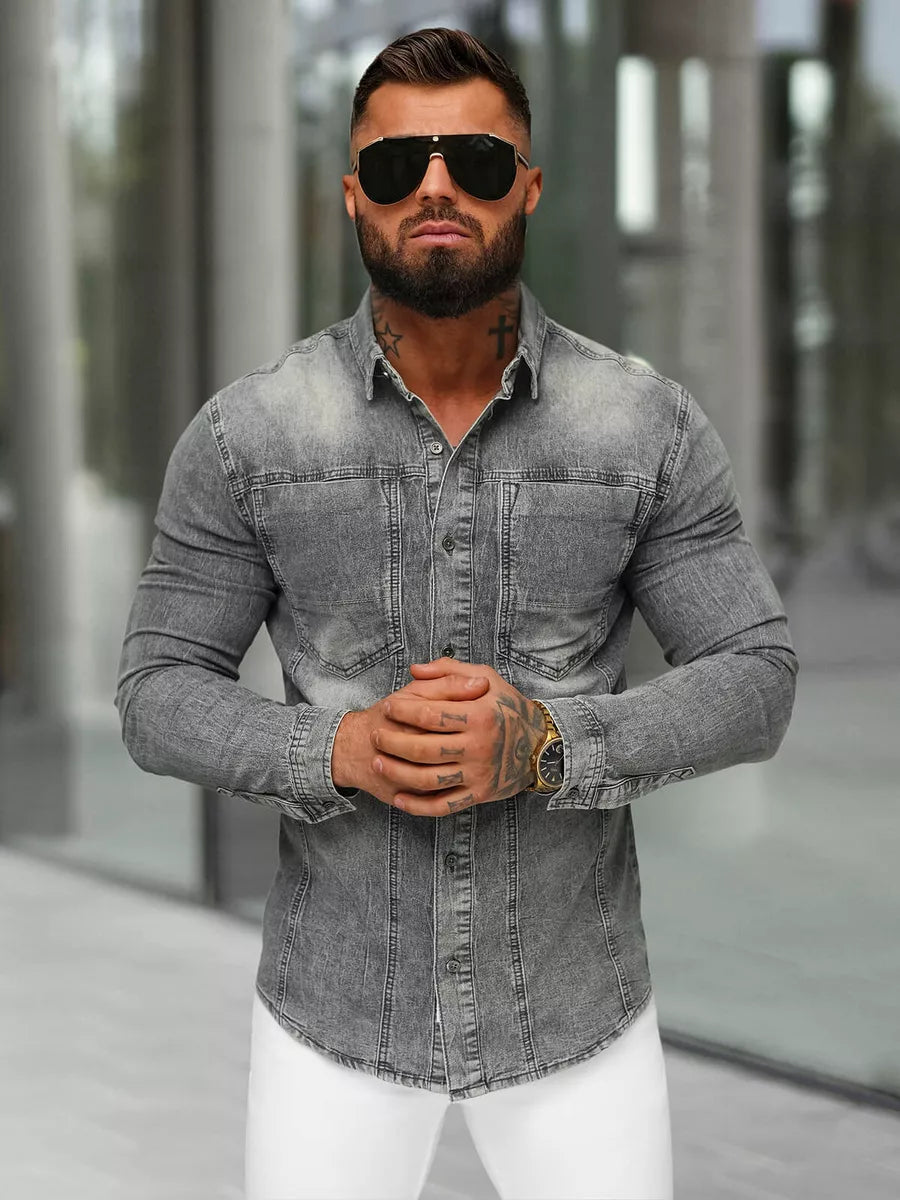 Vyriški džinsiniai marškiniai Torin