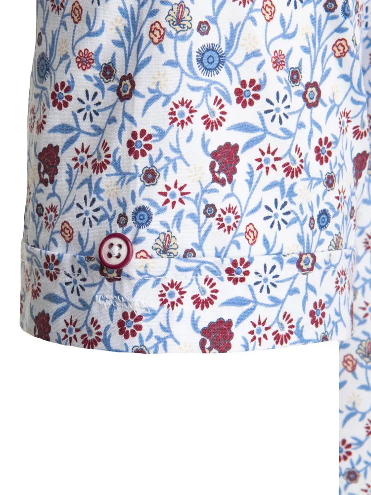 Vyriški baltos spalvos trumpomis rankovėmis marškiniai Tem