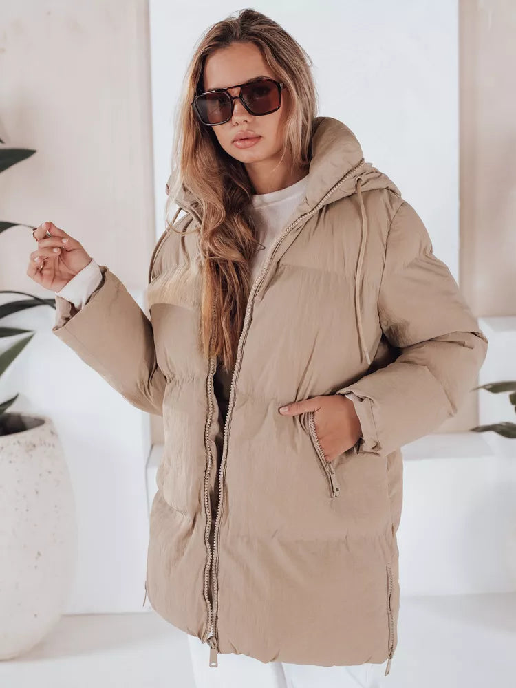 Moteriška dygsniuota rusva striukė Letis