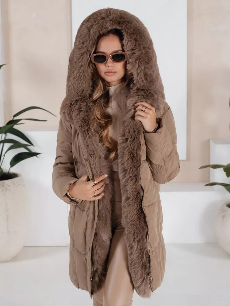 Moteriška žieminė rusva striukė Niki