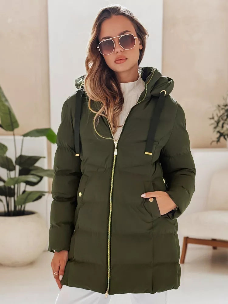 Moteriška žieminė chaki striukė Gabriel