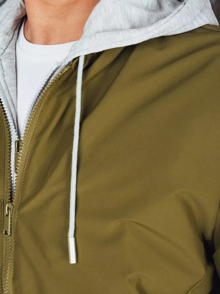 Vyriška žalios spalvos bomber stiliaus striukė Edmin