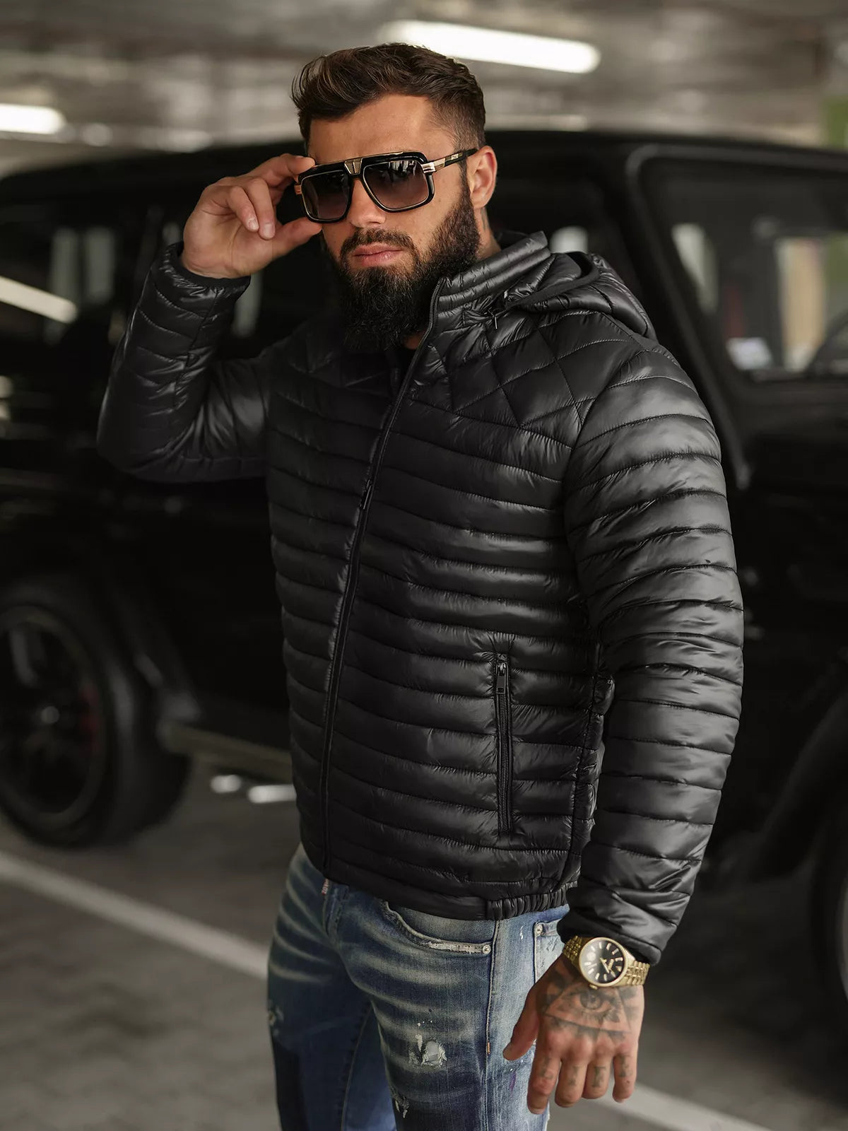 Vyriška juoda striukė Astor