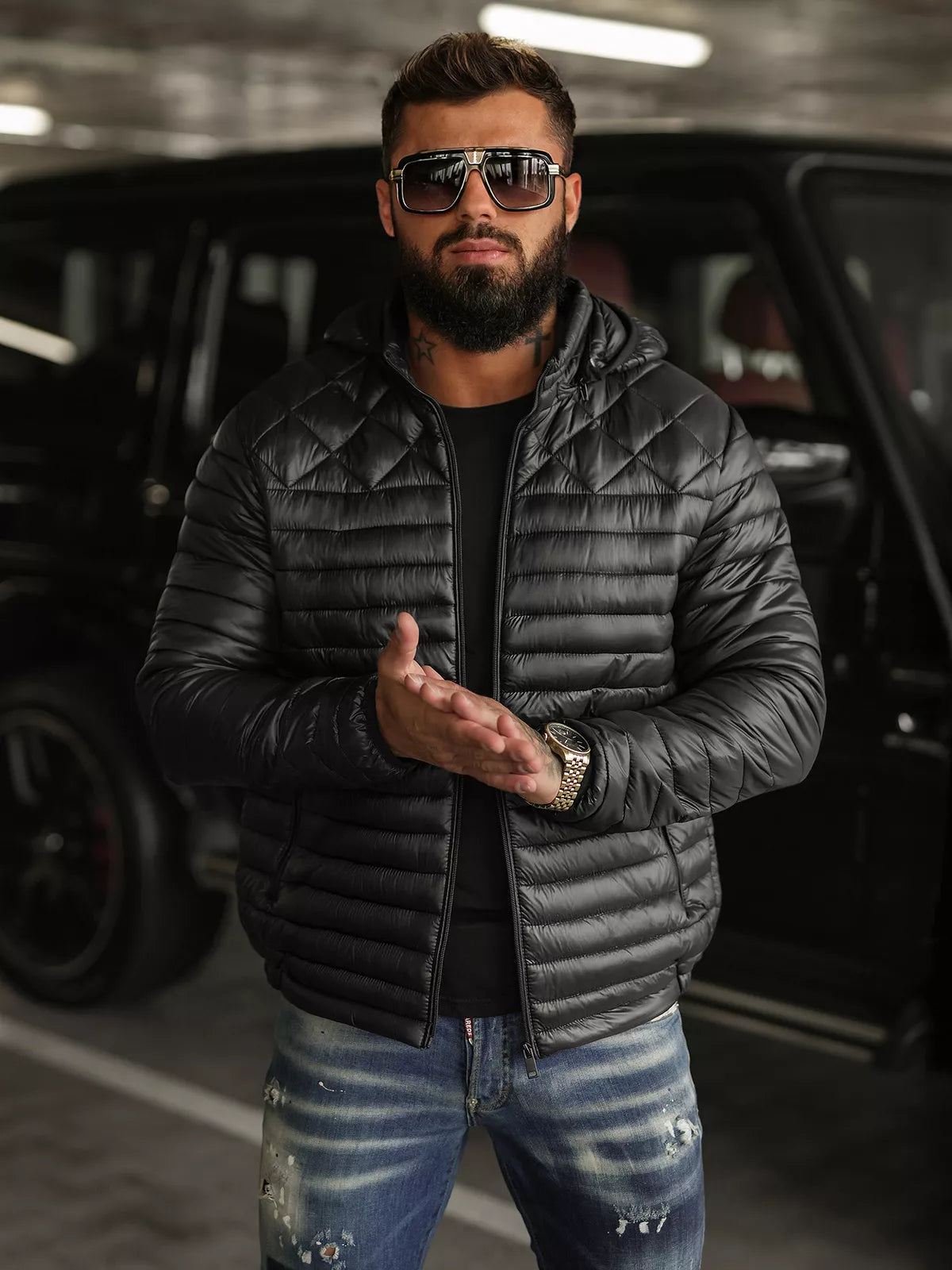 Vyriška juoda striukė Astor