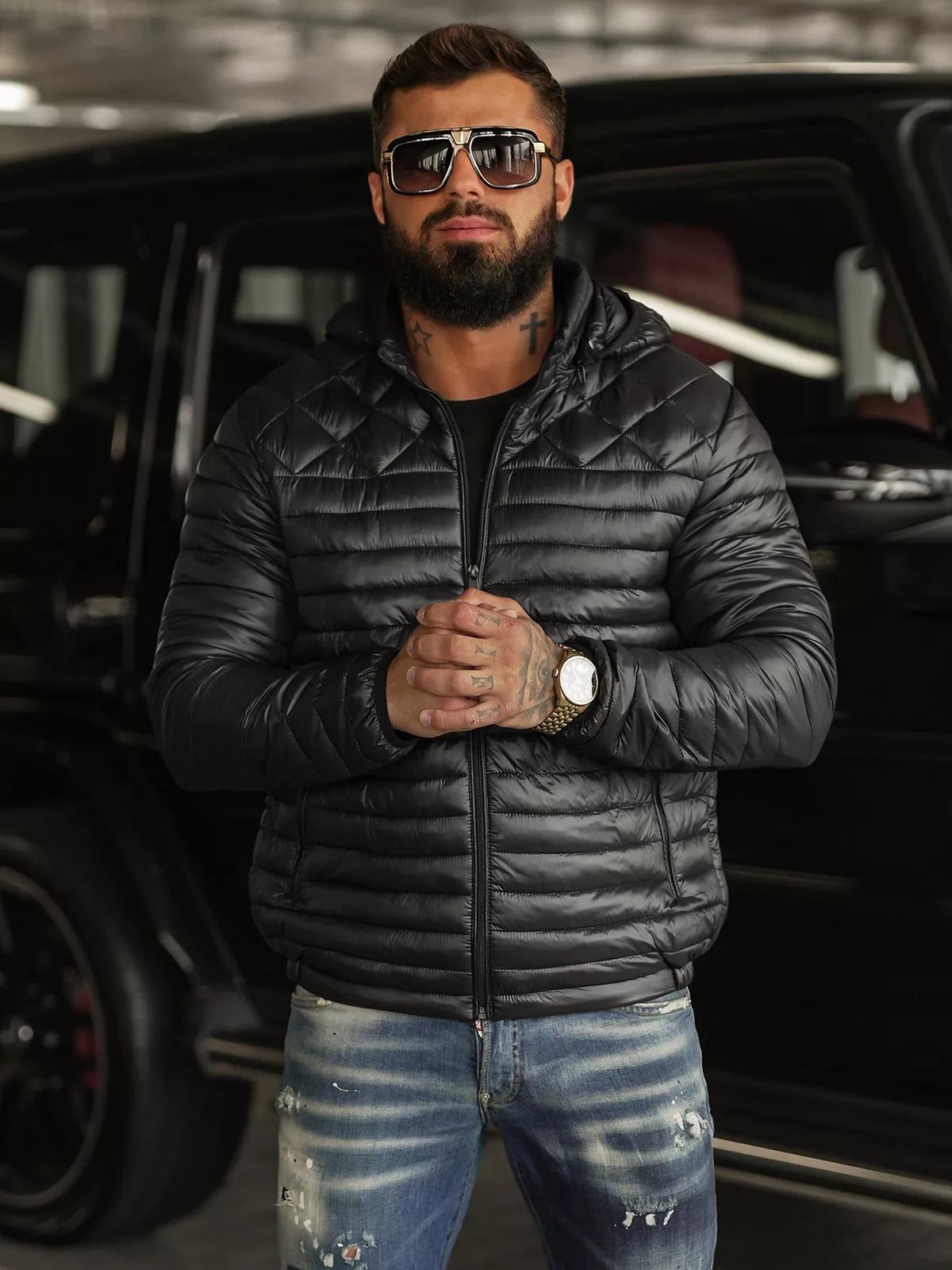 Vyriška juoda striukė Astor