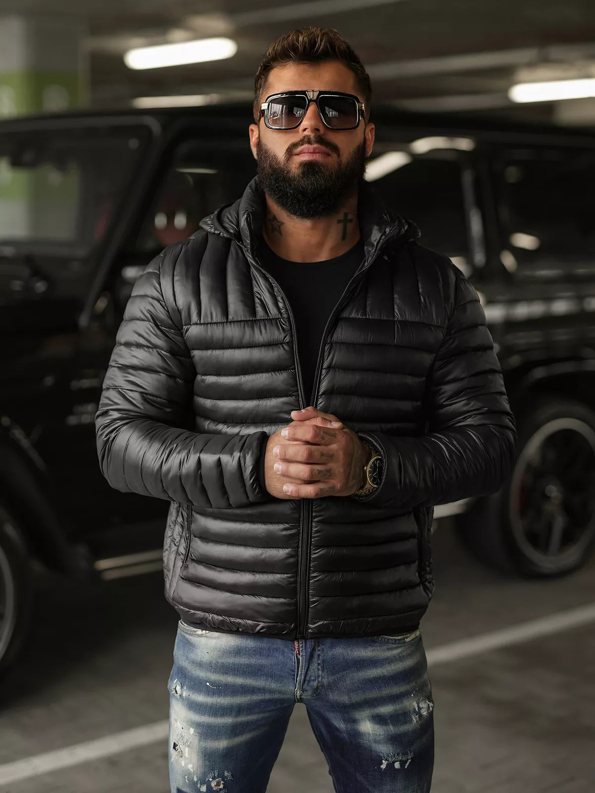 Vyriška juoda striukė Einar