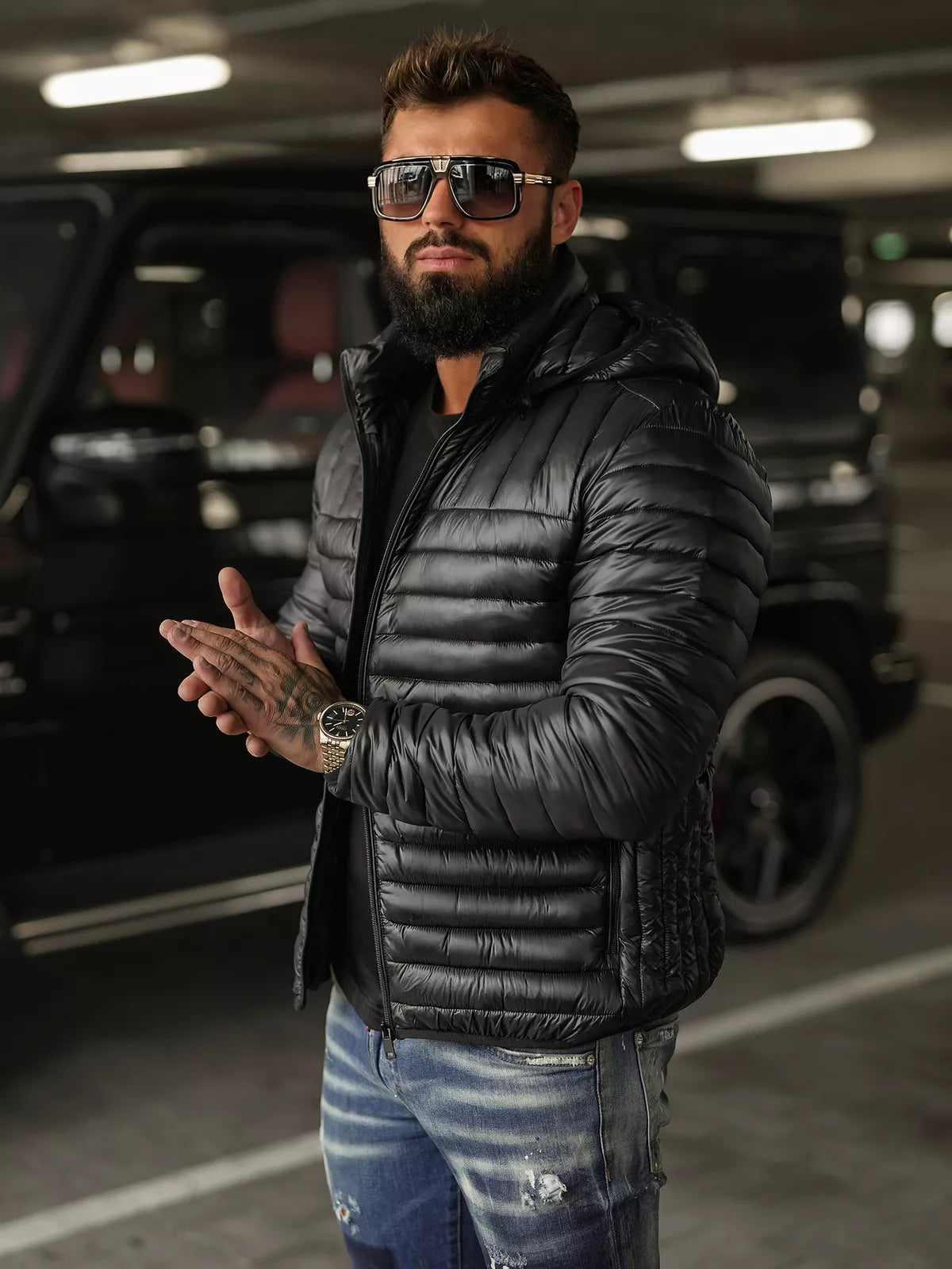 Vyriška juoda striukė Einar