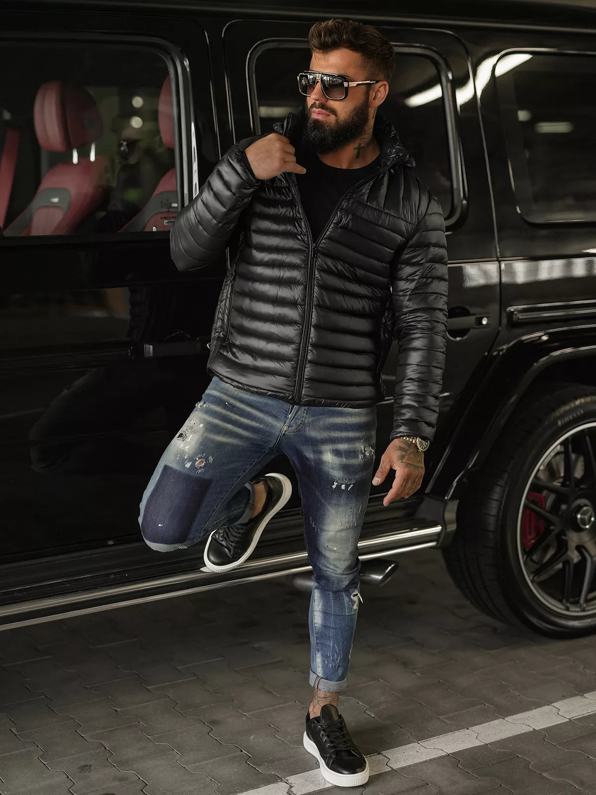 Vyriška juoda striukė Einar