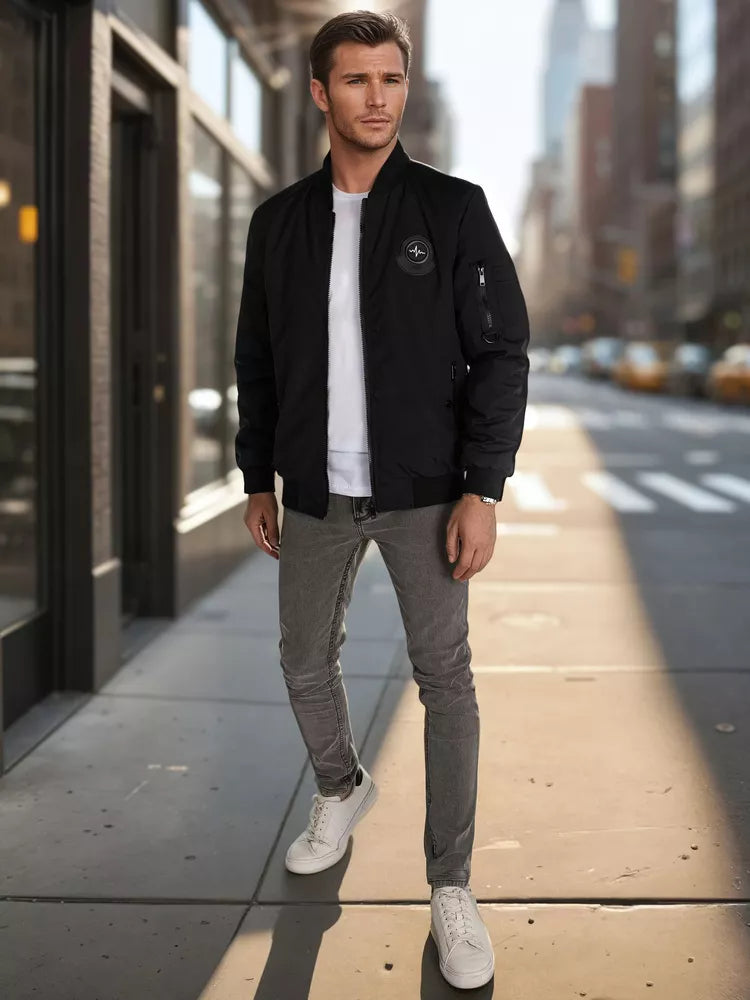 Vyriška juodos spalvos striukė Set