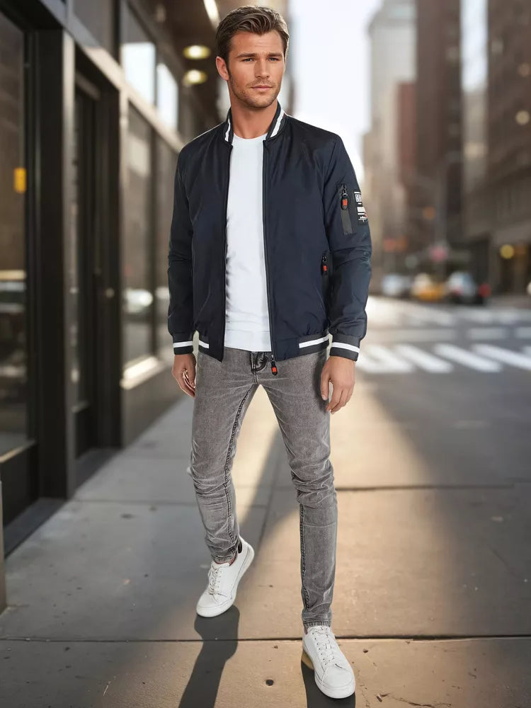 Vyriška tamsiai mėlynos spalvos striukė Edman