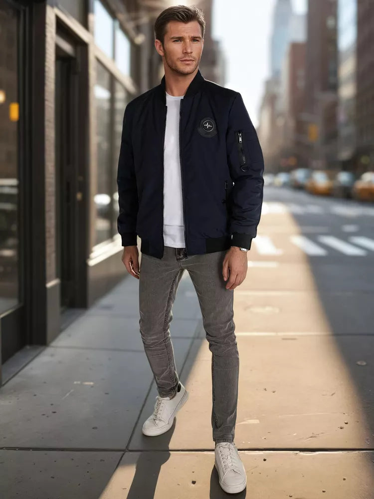 Vyriška tamsiai mėlynos spalvos striukė Set