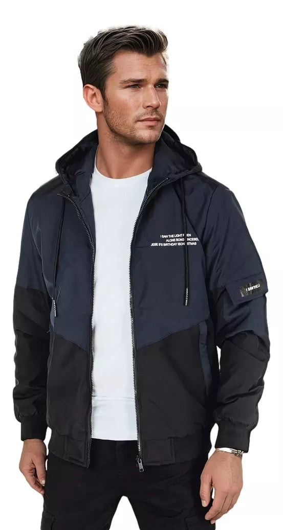 Vyriška tamsiai mėlynos spalvos striukė Mask