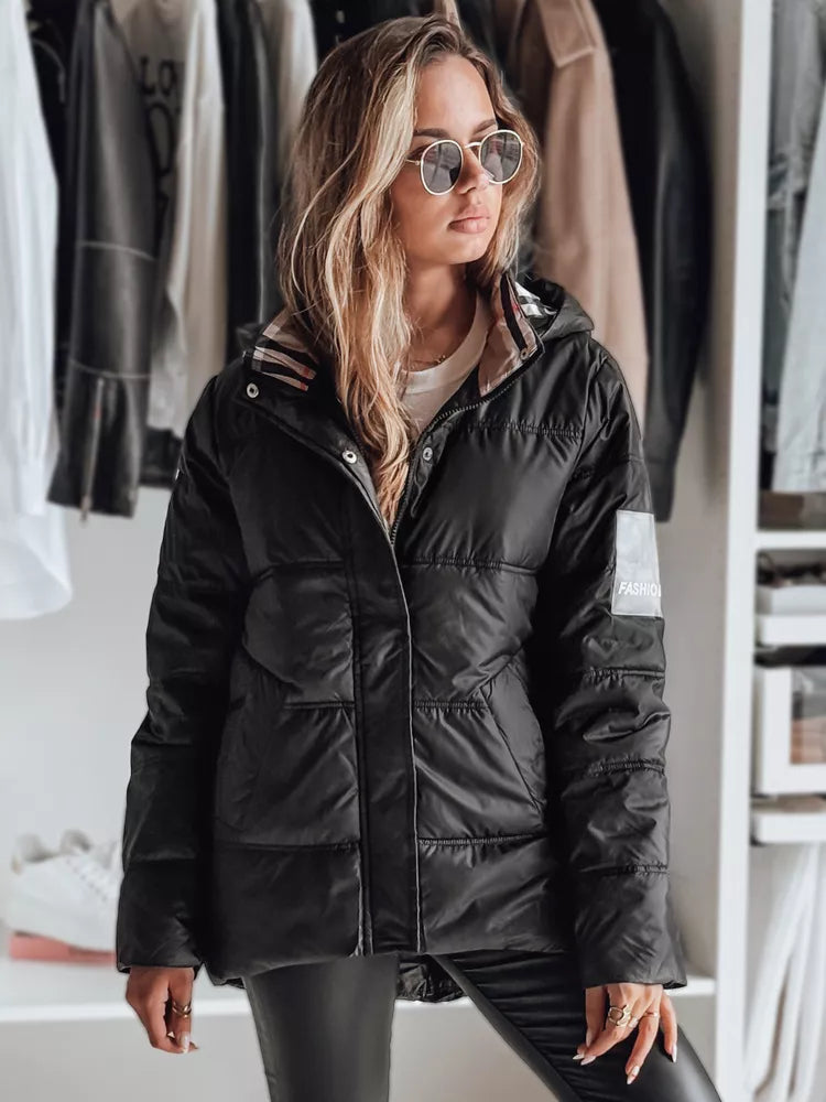 Juoda moteriška striukė Himen