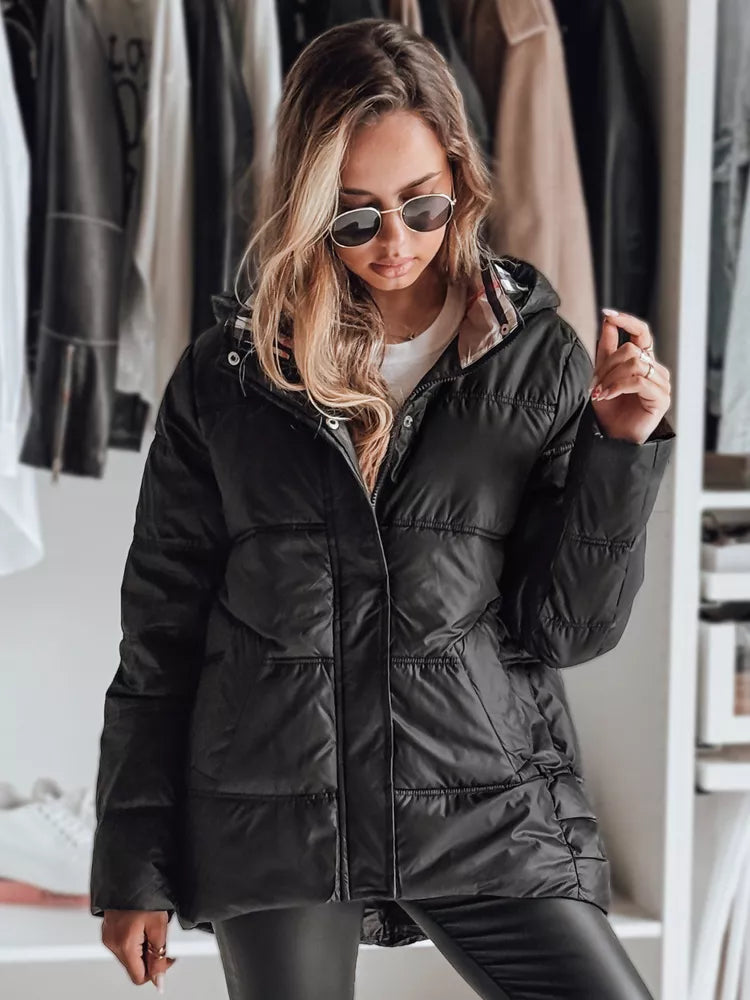 Juoda moteriška striukė Himen