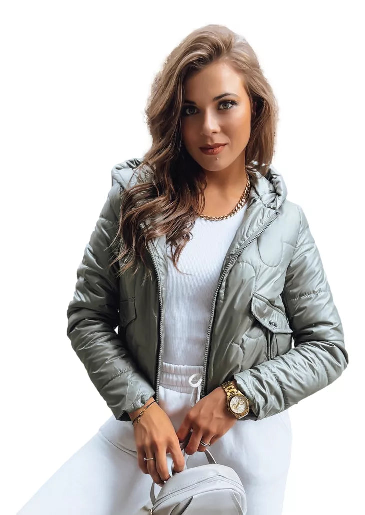 Moteriška žalia striukė Wool