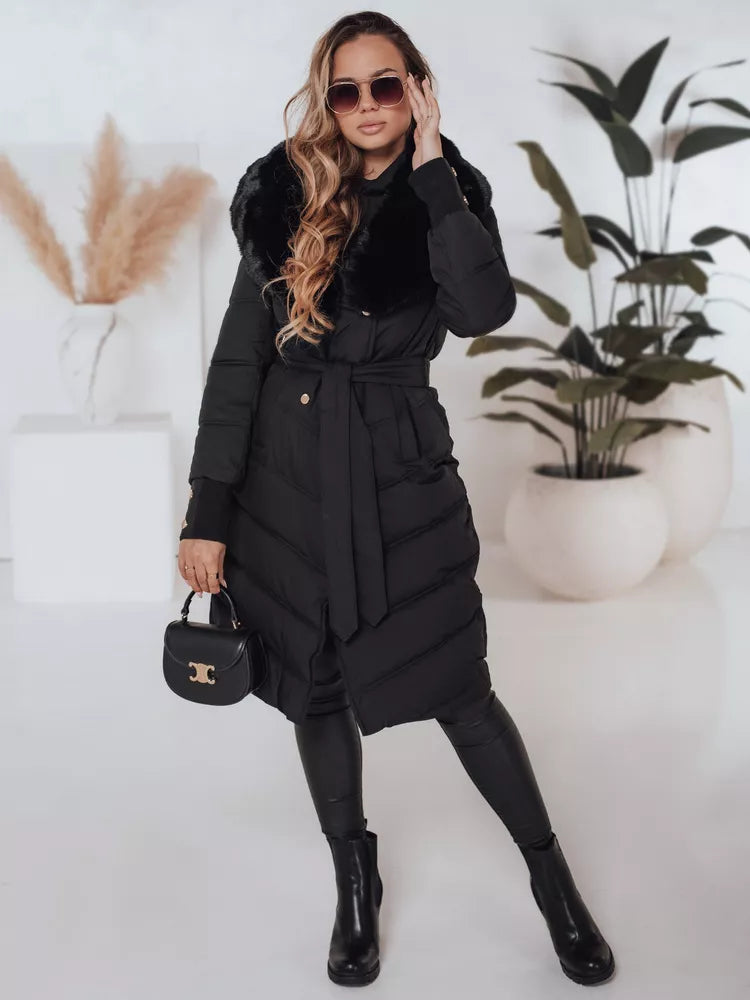 Moteriška žieminė juoda striukė Karlin