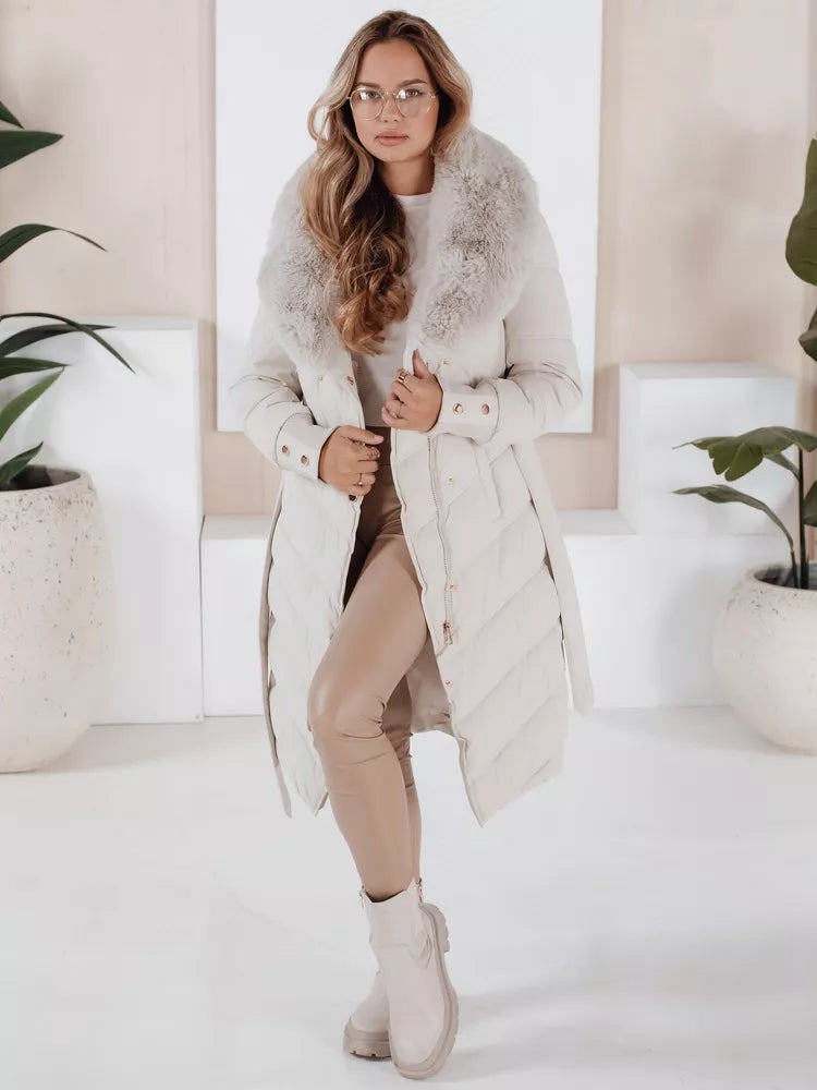 Moteriška žieminė balta striukė Karlin