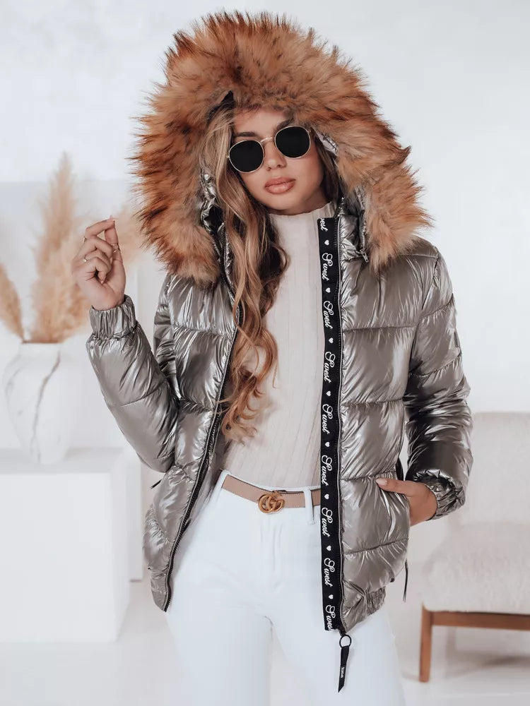 Moteriška blizgi pilka striukė Melani