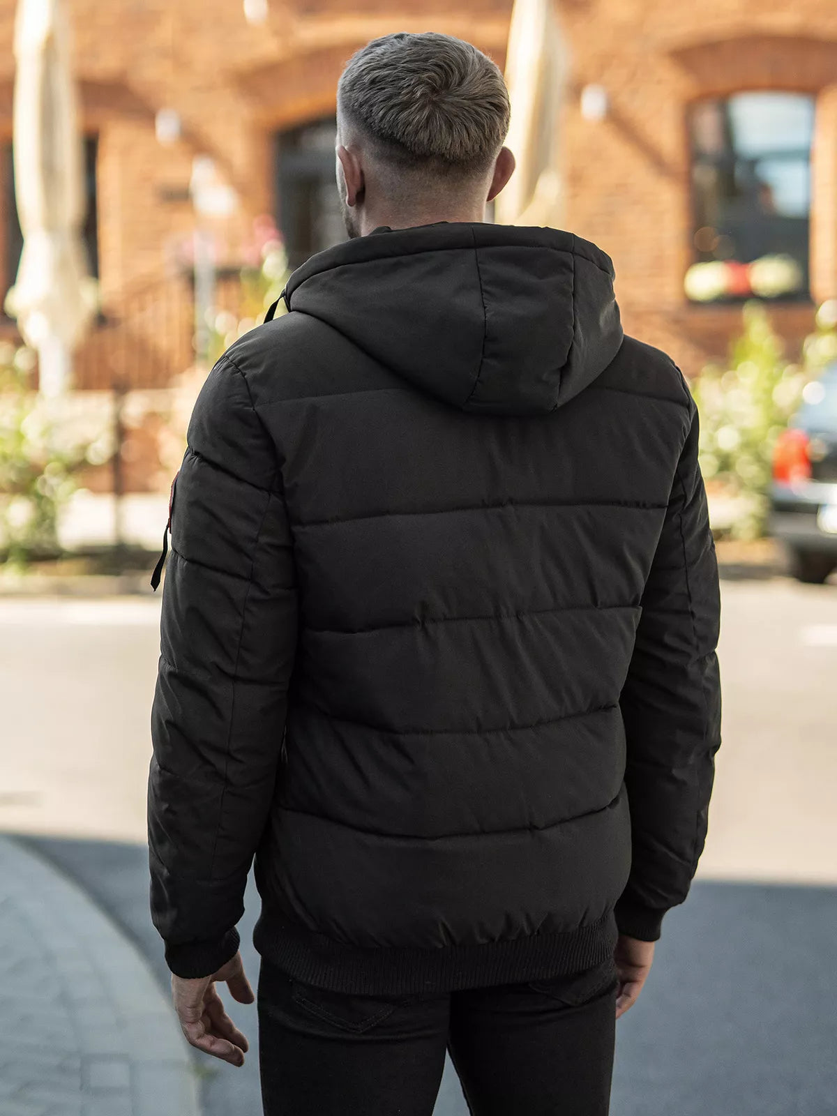 Vyriška juoda žieminė striukė Martim