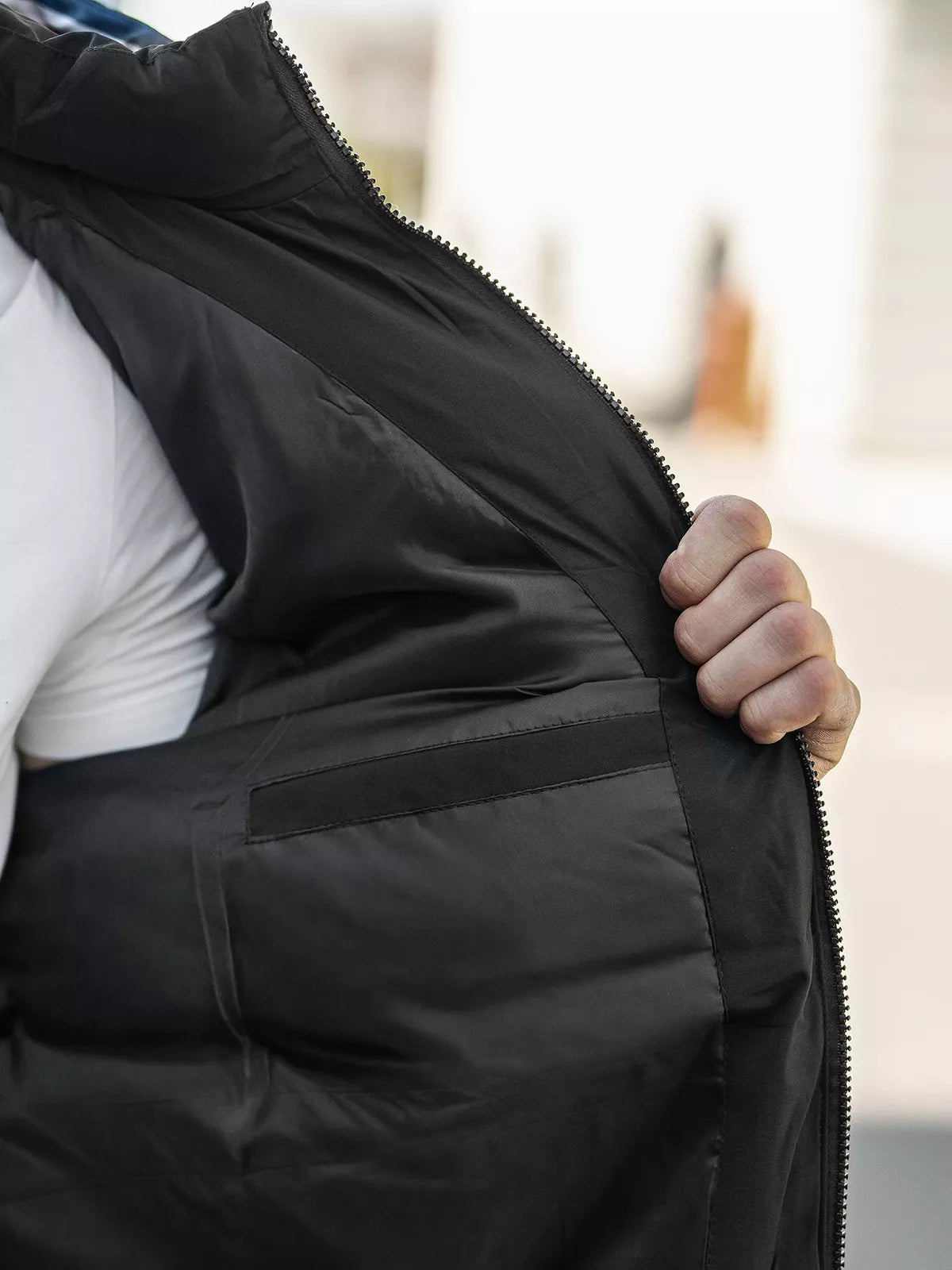 Vyriška juoda žieminė striukė Martim