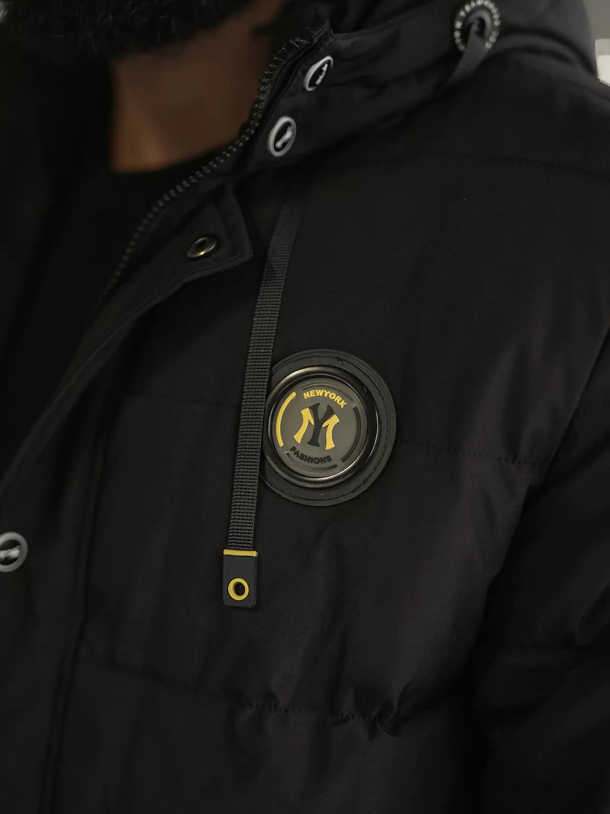 Vyriška juoda žieminė striukė Lorenco