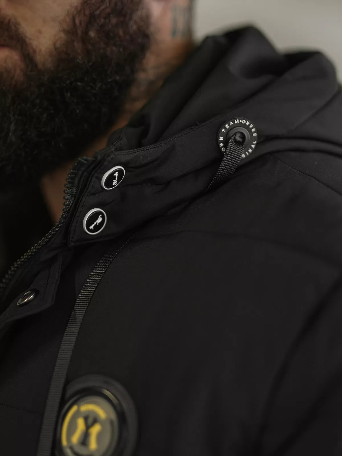 Vyriška juoda žieminė striukė Lorenco