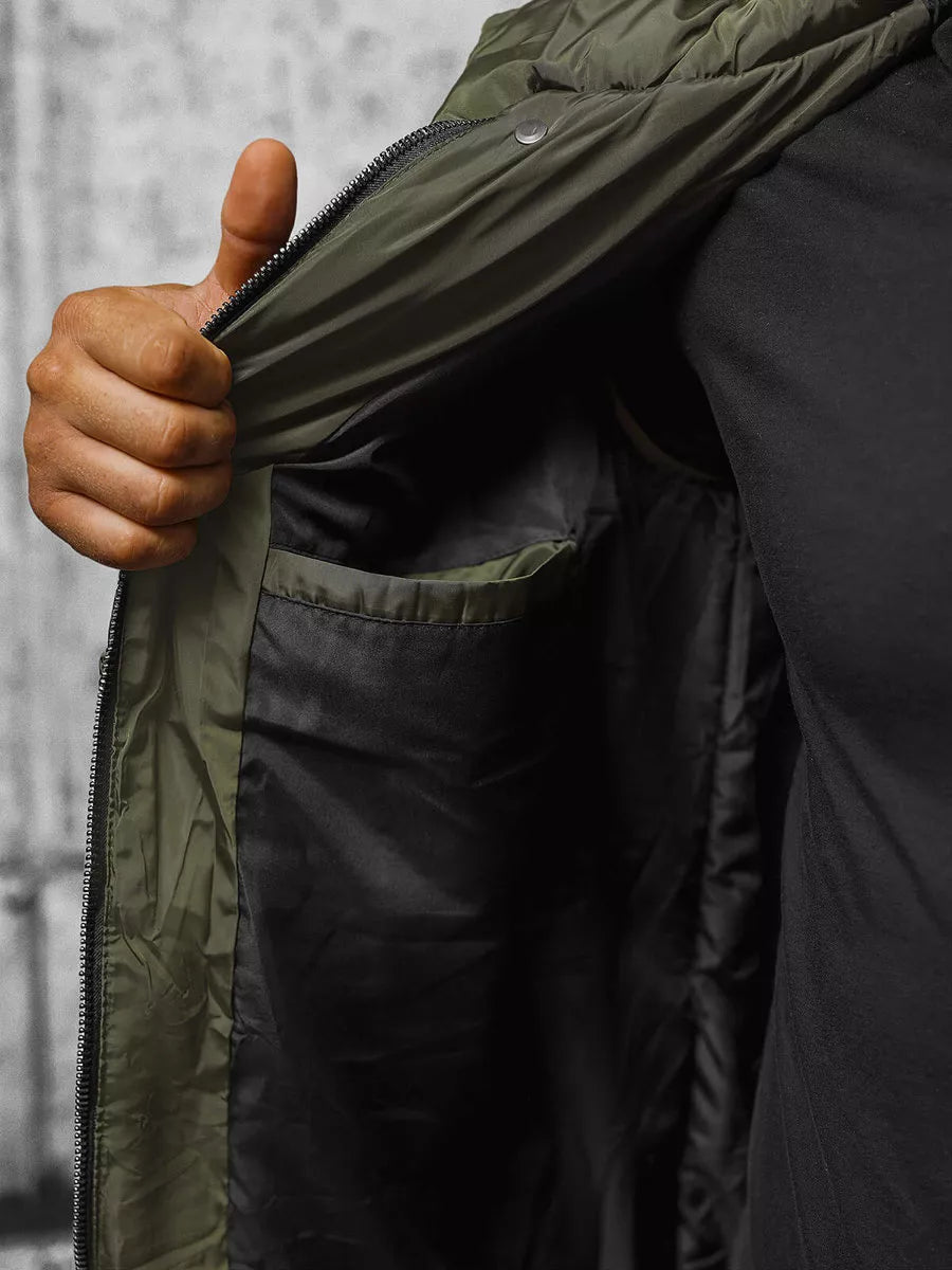 Žieminė žalia striukė Seter