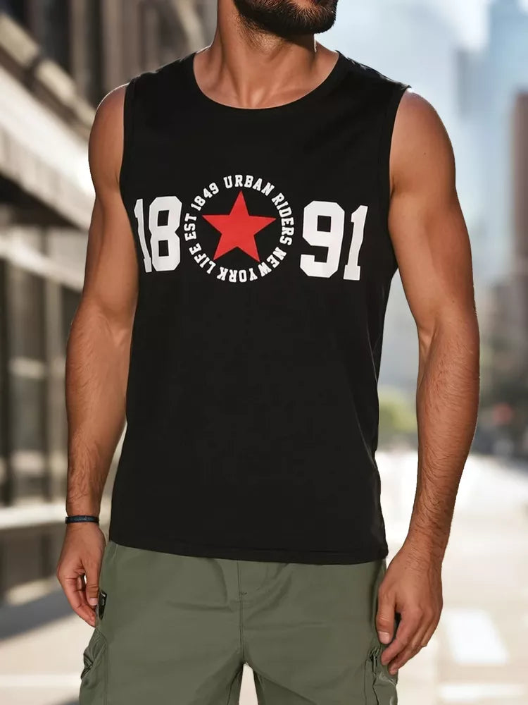 Vyriški juodi marškinėliai Riders