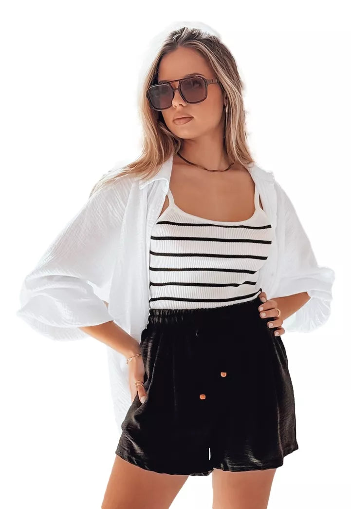 Moteriški juodi šortai Summer