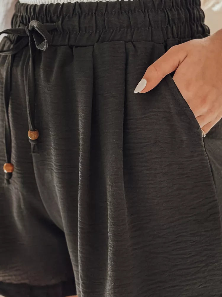 Moteriški juodi šortai Summer