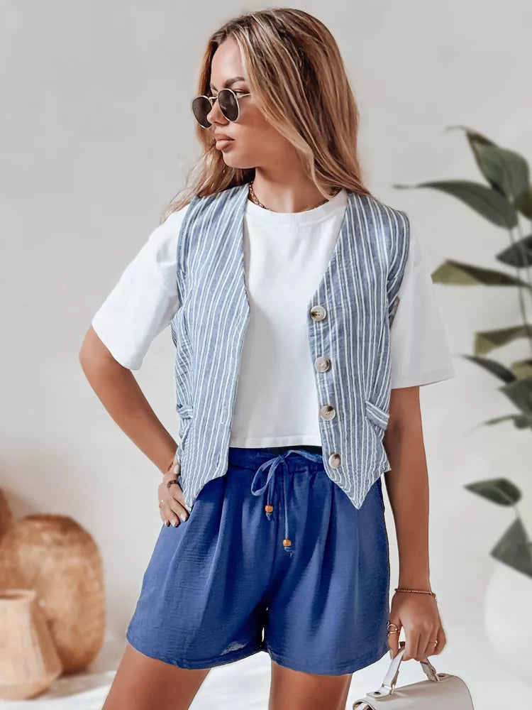 Moteriški mėlyni šortai Summer