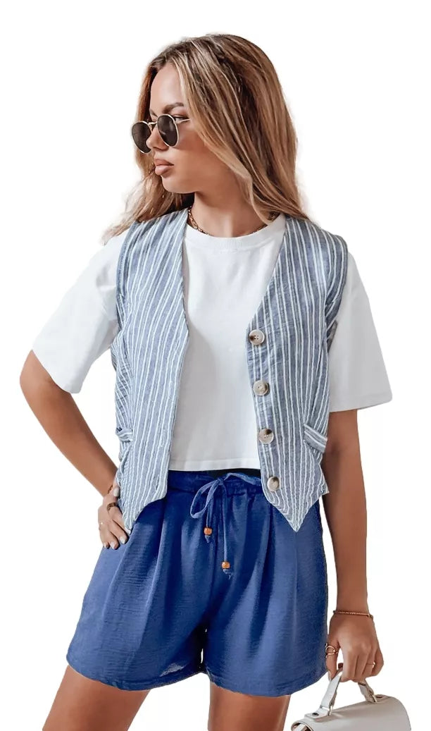 Moteriški mėlyni šortai Summer