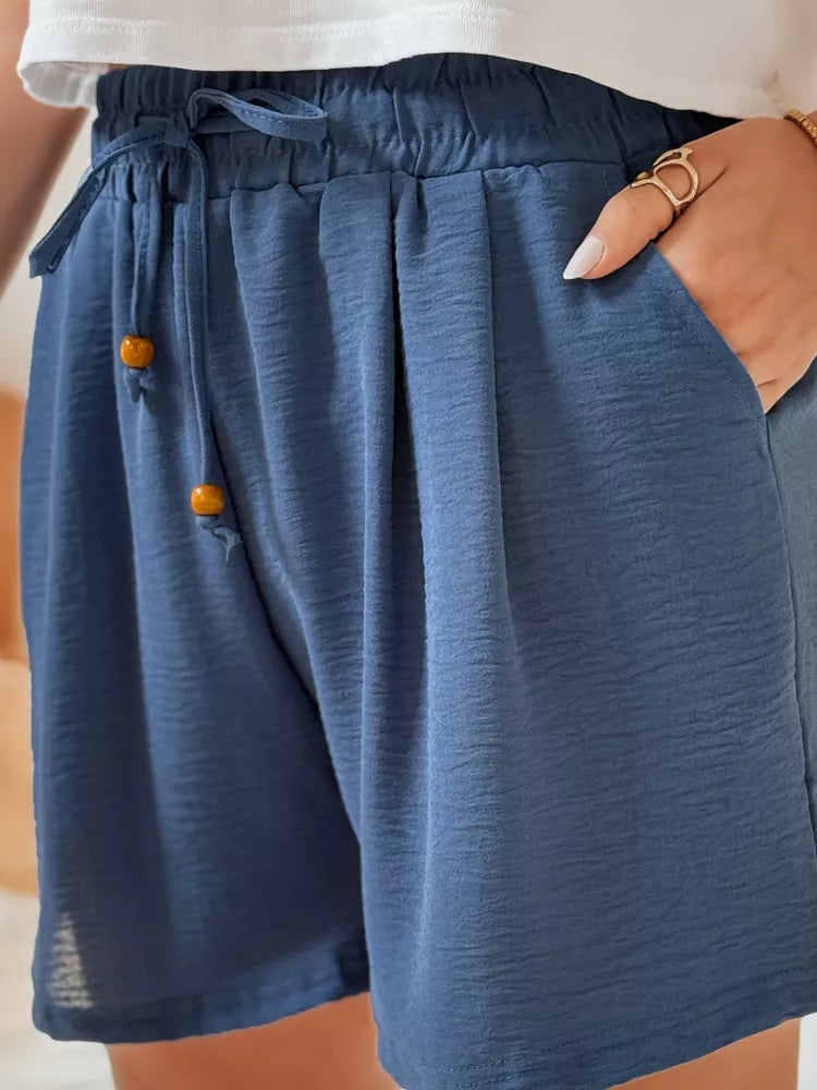 Moteriški mėlyni šortai Summer