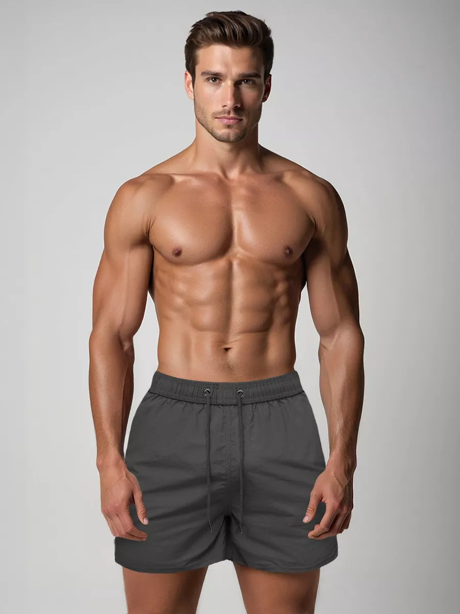 Vyriški tamsiai pilki šortai Vidi