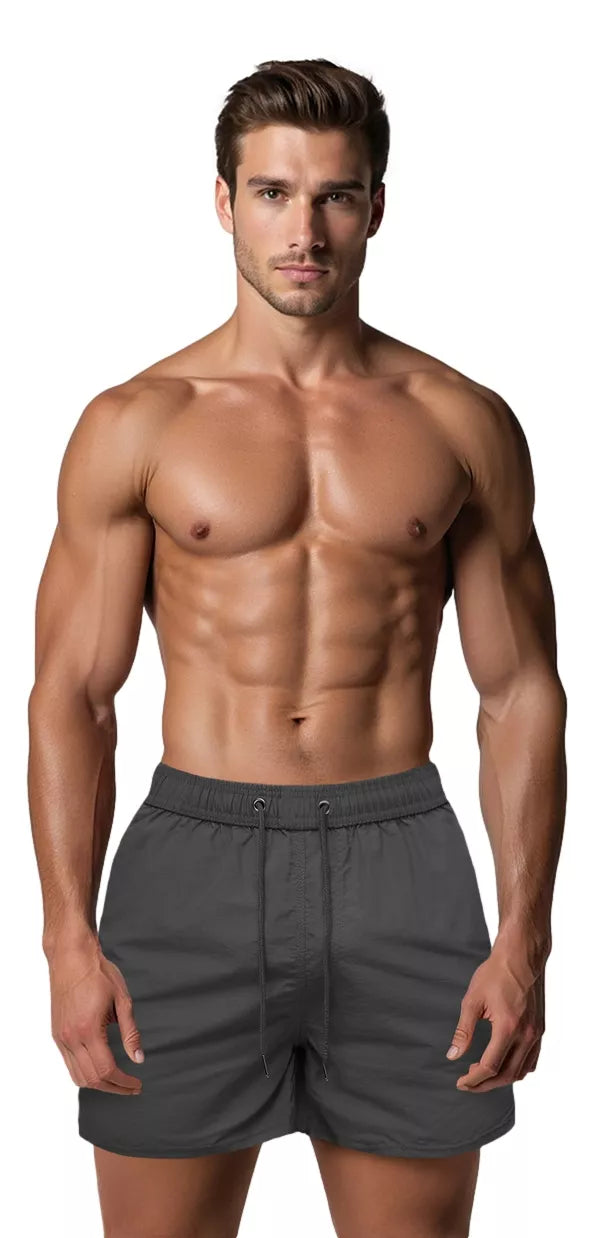 Vyriški tamsiai pilki šortai Vidi