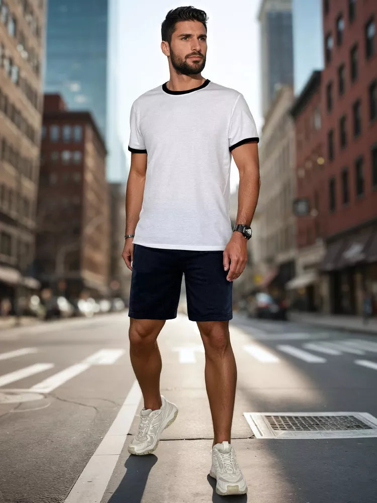 Vyriški tamsiai mėlyni šortai Beret