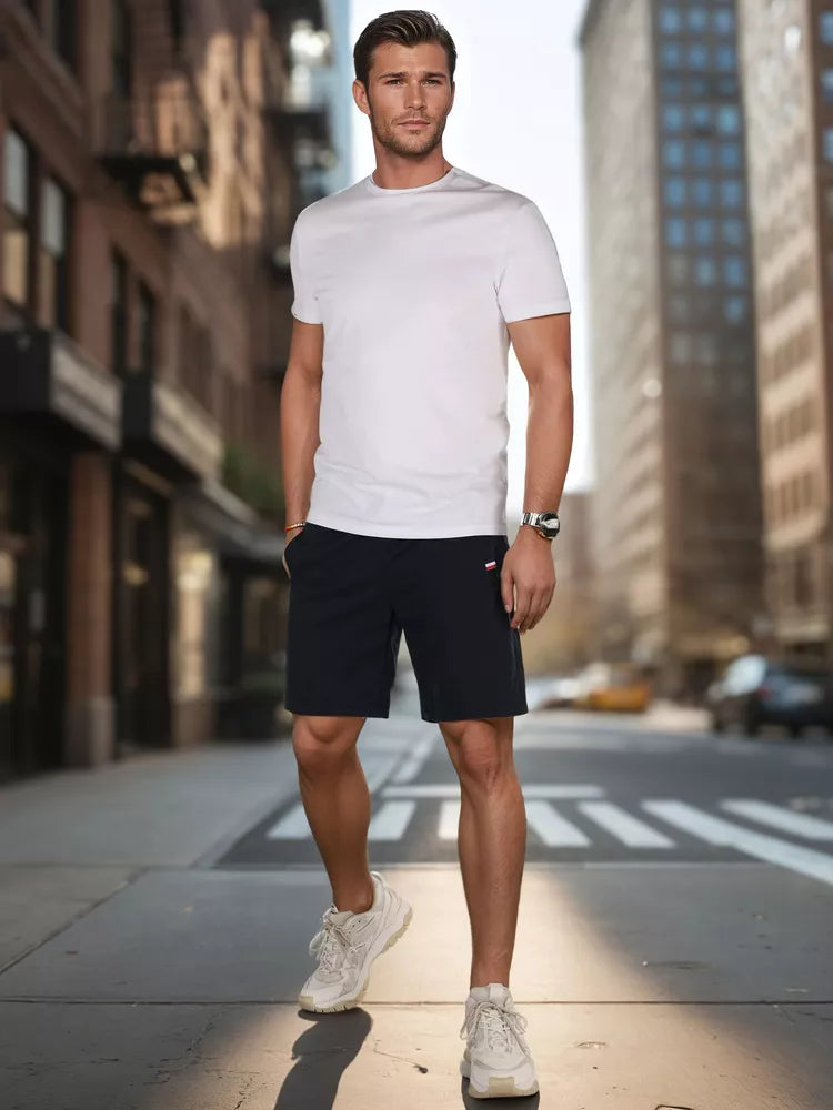 Vyriški tamsiai mėlyni šortai Light