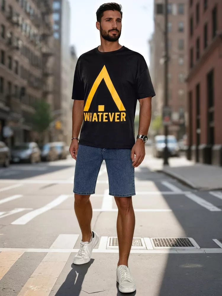 Vyriški mėlyni džinsiniai šortai Jack