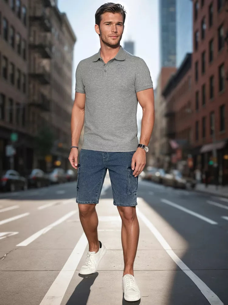 Vyriški mėlynos spalvos šortai Aidis