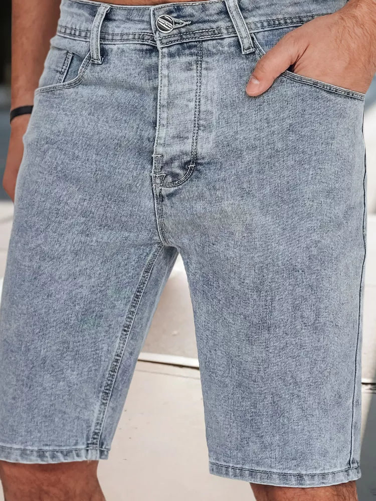 Vyriški šviesiai mėlyni džinsiniai šortai Jack