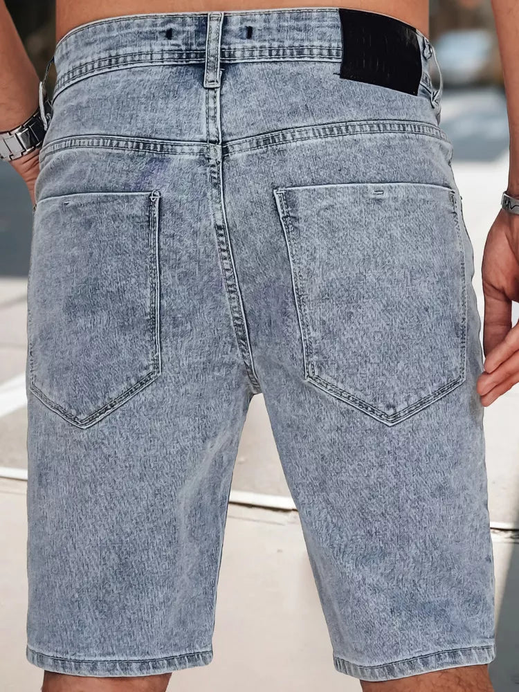 Vyriški šviesiai mėlyni džinsiniai šortai Jack