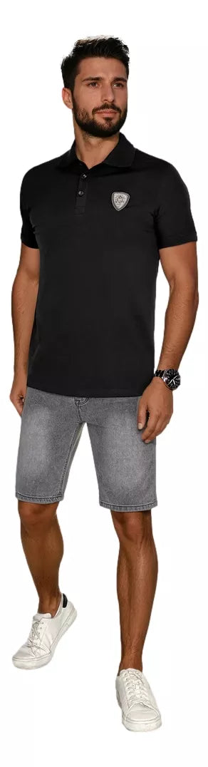 Vyriški pilki džinsiniai šortai Jack