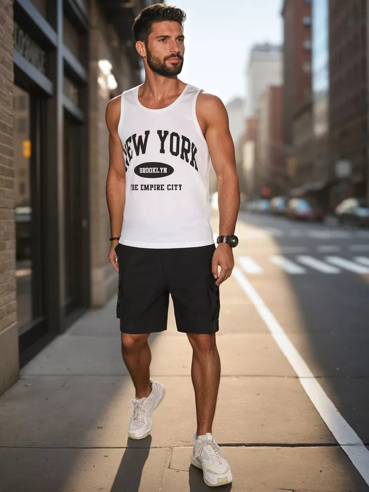 Vyriški juodos spalvos šortai Stone