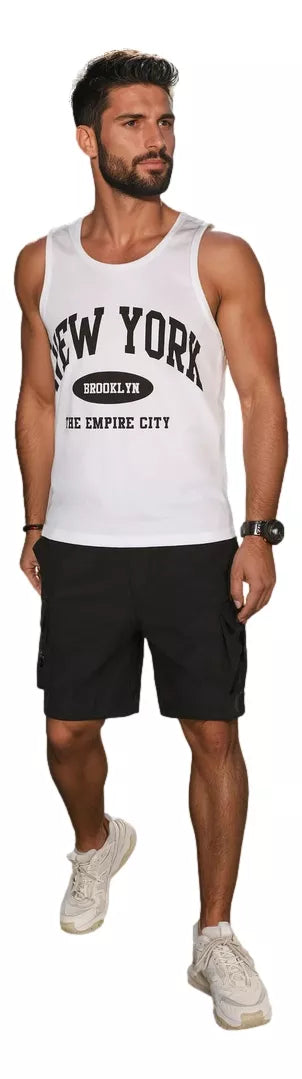 Vyriški juodos spalvos šortai Stone