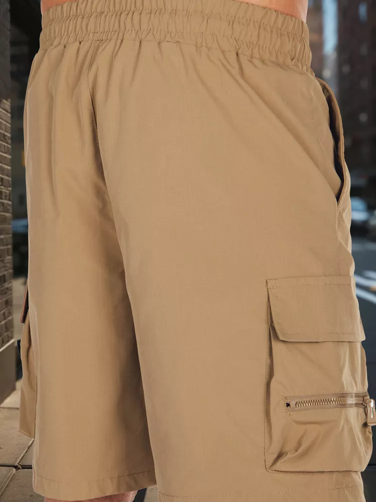 Vyriški rusvos spalvos šortai Stone