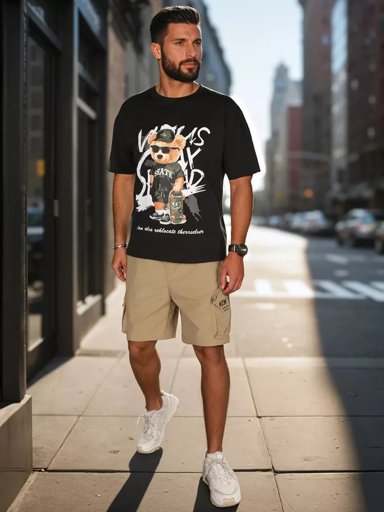 Vyriški rusvos spalvos šortai Arts