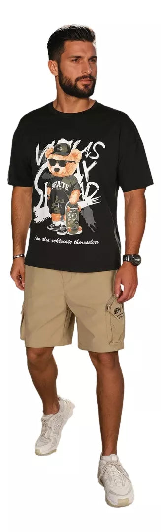 Vyriški rusvos spalvos šortai Arts