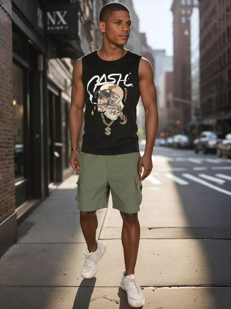 Vyriški žalios spalvos šortai Stone