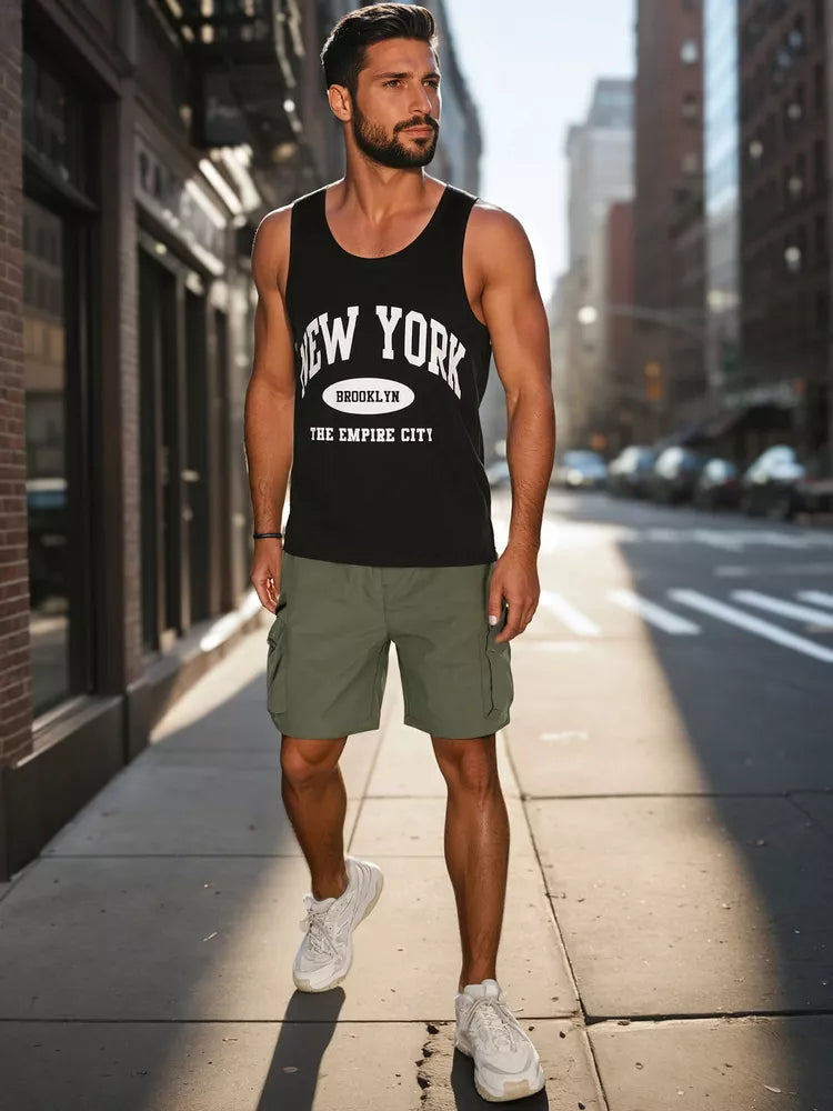 Vyriški chaki spalvos šortai Arts